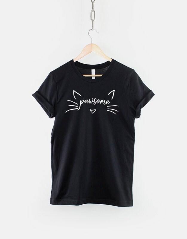 Pawsome Katze T-Shirt Ring Gesponnene Baumwolle Katzenliebhaber Geschenk Pawsome Katze T-Shirt Ring Gesponnene Baumwolle Katzenliebhaber Geschenk von QuriousShop