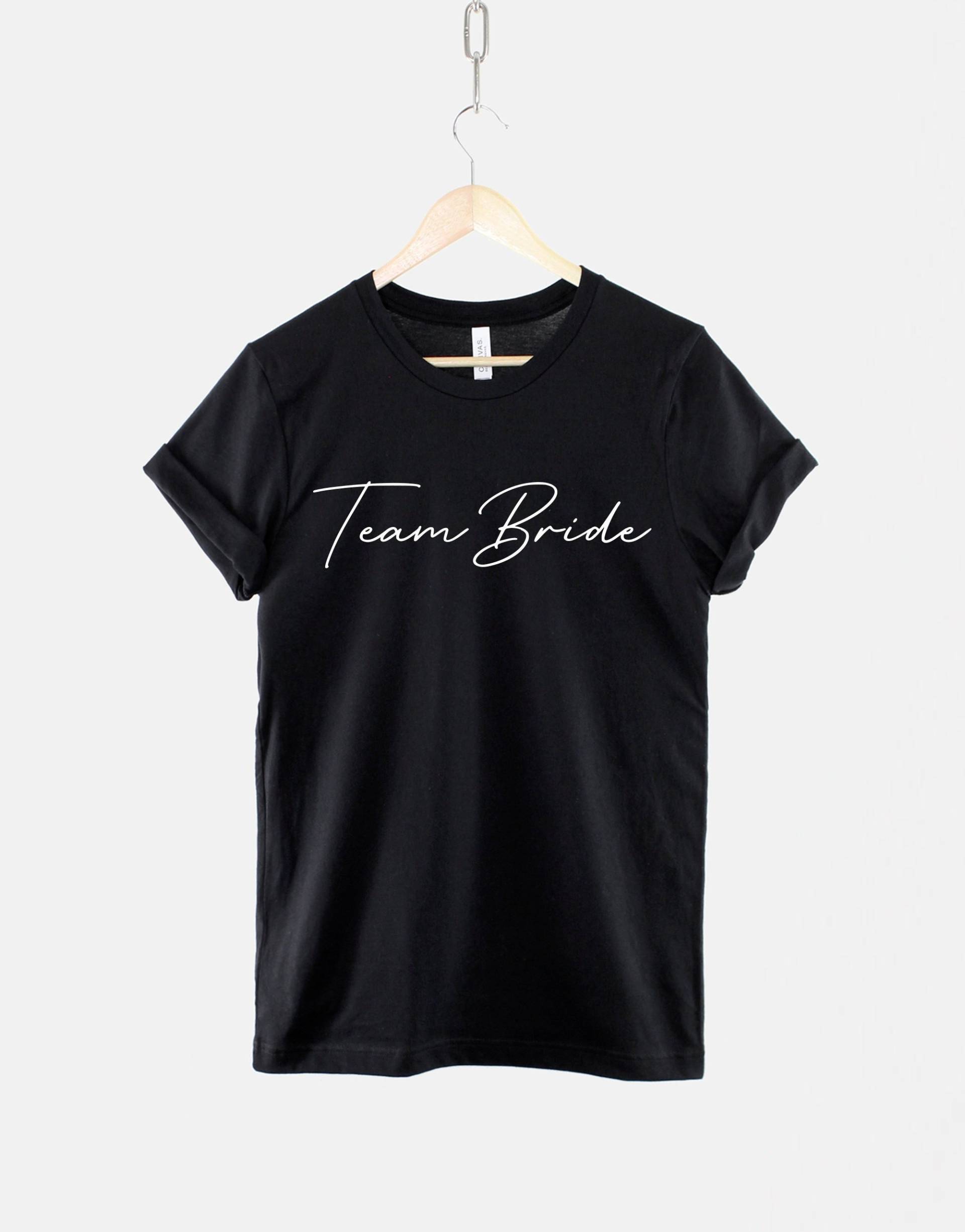 Personalisiertes Brautparty-Shirt Benutzerdefiniertes Hochzeitskader-Baumwoll-T-Shirt von QuriousShop