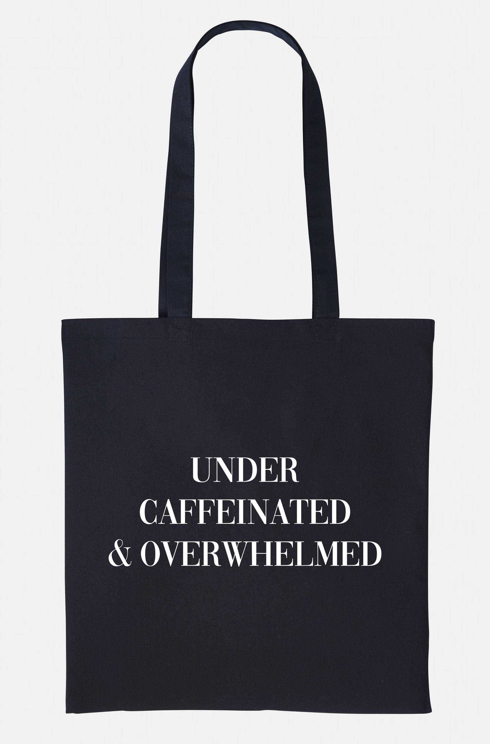 Unter Koffeinierten Und Überwältigten Einkaufstasche - Kaffee Koffein Addict Einkaufen Markt Lebensmittelgeschäft von QuriousShop