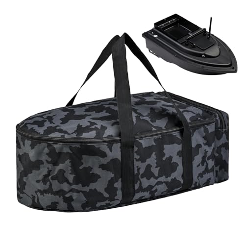 Qurygin Angeltasche, robuste Aufbewahrungstasche, Köderboot, Angeltasche, praktischer, tragbarer verschleißfester Angel-Organizer für, Wandern, Jagd, Dark Night Camouflage, Refer to von Qurygin