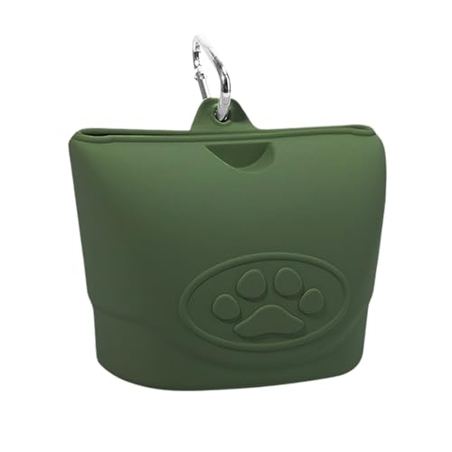 Qurygin Leckerli-Tasche für Hundetraining | Silikon-Taillenfuttertasche | tragbarer, geruchsresistenter Snack-Organizer | Bauchtasche, wasserdichtes Haustierzubehör für Spaziergänge und Wanderungen von Qurygin