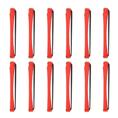 Qurygin Lockenwickler ohne, 12 x Lockenstäbe mit rutschfesten Gummibändern, tragbares hitzefreies Styler-Werkzeug für Frauen, Nachtgebrauch zu Hause und auf Reisen von Qurygin