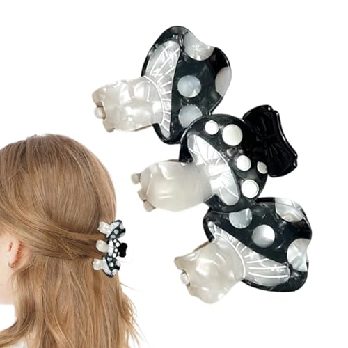 Qurygin Pilz Haarspange,Lustige Haarspange - Pilz Haarschmuck Kreative Kopfbedeckung,Modische Haar-Accessoires, rutschfeste Haarspangen-Backenklemmen für Frauen und Mädchen von Qurygin