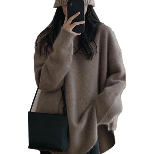 Qurygin Pullover Pullover Tops, Damen Langarm-Strickpullover, Weiche Pullover für den Herbst, Warmer, Dicker Pullover als Geschenk für Mädchen von Qurygin