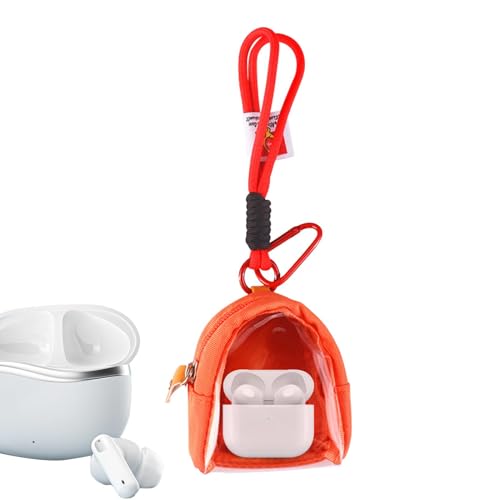 Qurygin Transparente Display-Tasche, tragbare Münzaufbewahrung, staubdichte Ohrstöpsel-Organizer-Tasche, Figuren-Display-Tasche mit Reißverschluss, Umhängeband für Figuren-/Puppensammler, Farbe: von Qurygin