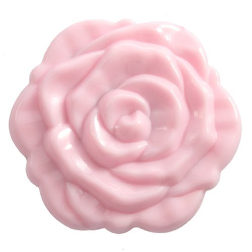 Qussedser 1 Stueck Schoene 3D Stereo Doppelte Seiten Nette Retro Rose-Form-Kosmetik Kompakt Tasche Persoenlicher fuer Frauen-Dame-Maedchen-Rosa von Qussedser