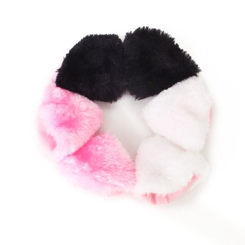 Qussedser 3 Paar Katzenohren Cosplay Haarspange Haarnadel Schwarz, und Pink von Qussedser
