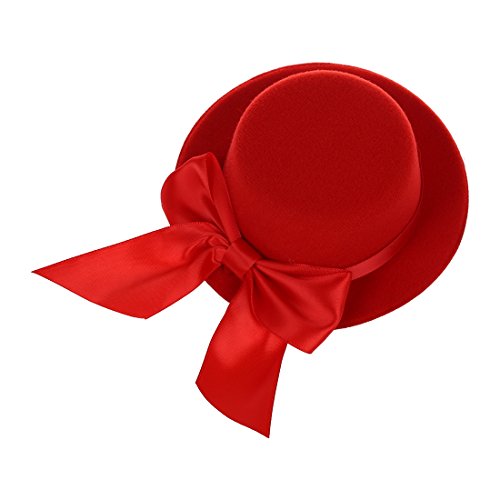 Qussedser Damen Mini Hut Fascinator Burlesque Mode w/bowknot von Qussedser