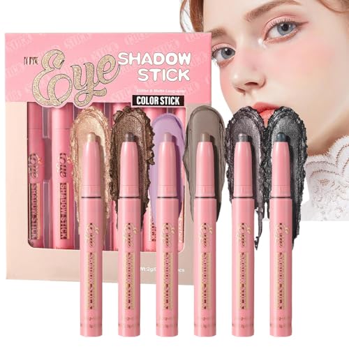 Qutalmi Augen Make-up Stift, Wasserfester Lidschattenstift, Einfach Aufzutragender Hervorhebender Augen Stift Für Frauen Mädchen von Qutalmi
