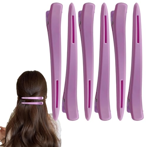 Qutalmi Entenschnabel-Haarspangen, Haarspangen zum Stylen - Rutschfeste Make-up-Haarspangen,6x Haarspangen für dickes Haar, tragbares Haarstyling-Zubehör für Omen, Mädchen von Qutalmi