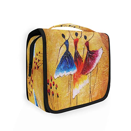 Art Spanish Girl Dance Hängende Kulturtasche für Damen und Herren, tragbare Make-up-Tasche, Organizer, Kosmetiktasche für Geldbörse, Tasche, wasserdichte Reiseutensilien, große Kulturtasche für Kinder und Mädchen, Mehrfarbig, Einheitsgröße von Quteprint