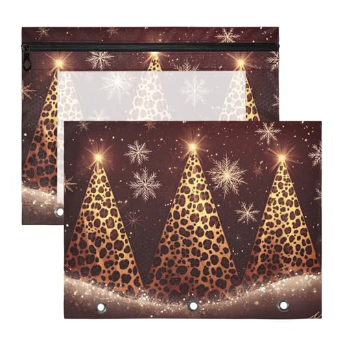 Quteprint Federmäppchen für 3-Ringbuch, Weihnachtsbäume, Schneeflocken, A4-Dokumententasche mit Reißverschluss, transparentes Fenster, langlebig, Ordner-Organizer, große Kapazität, für Schule, Büro, M Quteprint Federmäppchen für 3-Ringbuch, Weihnachtsbäume, Schneeflocken, A4-Dokumententasche mit Reißverschluss, transparentes Fenster, langlebig, Ordner-Organizer, große Kapazität, für Schule, Büro, M von Quteprint