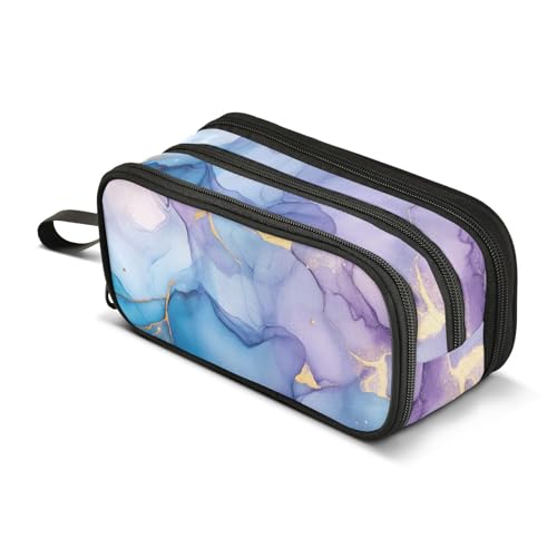Quteprint Federmäppchen mit Reißverschluss, Marmorierung, abstrakte Malerei, großes Fassungsvermögen, langlebiges Federmäppchen mit 3 Fächern, Schule, Uni, Büro, Organizer für Studenten, Teenager Quteprint Federmäppchen mit Reißverschluss, Marmorierung, abstrakte Malerei, großes Fassungsvermögen, langlebiges Federmäppchen mit 3 Fächern, Schule, Uni, Büro, Organizer für Studenten, Teenager von Quteprint