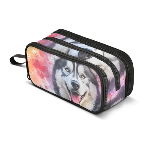 Quteprint Federmäppchen mit Reißverschluss, buntes Gemälde, großes Fassungsvermögen, langlebiges Federmäppchen mit 3 Fächern, für Schule, Uni, Büro, Organizer für Studenten, Teenager, Erwachsene Quteprint Federmäppchen mit Reißverschluss, buntes Gemälde, großes Fassungsvermögen, langlebiges Federmäppchen mit 3 Fächern, für Schule, Uni, Büro, Organizer für Studenten, Teenager, Erwachsene von Quteprint