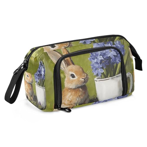 Quteprint Federmäppchen mit großem Fassungsvermögen, Osterhasen-Ölgemälde, tragbares Federmäppchen mit Reißverschluss, für Büro, Schule, Schreibwaren, Stiftebox für Teenager, Mädchen, Jungen Quteprint Federmäppchen mit großem Fassungsvermögen, Osterhasen-Ölgemälde, tragbares Federmäppchen mit Reißverschluss, für Büro, Schule, Schreibwaren, Stiftebox für Teenager, Mädchen, Jungen von Quteprint