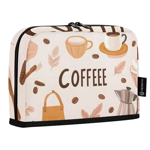 Quteprint Stehendes Federmäppchen – Kaffeebohnen Schriftzug Teekanne Federmäppchen Schreibwarenbeutel, tragbare Make-up-Kosmetiktasche, Schreibtisch-Organizer für Schule, Büro, Studenten, Teenager Quteprint Stehendes Federmäppchen – Kaffeebohnen Schriftzug Teekanne Federmäppchen Schreibwarenbeutel, tragbare Make-up-Kosmetiktasche, Schreibtisch-Organizer für Schule, Büro, Studenten, Teenager von Quteprint