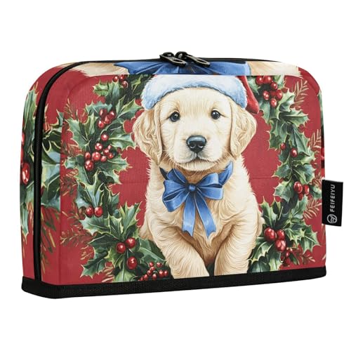 Quteprint Stehendes Federmäppchen – niedliches Federmäppchen für Weihnachten, tragbare Make-up-Kosmetiktasche, Schreibtisch-Organizer für Schule, Büro, Studenten, Teenager, Jungen und Mädchen von Quteprint