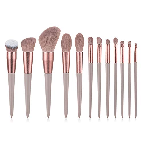 Qutsvosh 12-Teiliges Champagner Gold Make-Up Pinsel Set für Foundation Powder ErröTen Lidschatten Mischen Kosmetik Werkzeug von Qutsvosh