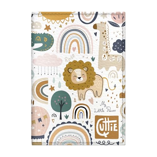 Quttie Reisepasshülle für Kinder, Damen und Herren, süße passhülle, reisepass (Animals Pattern) von Quttie