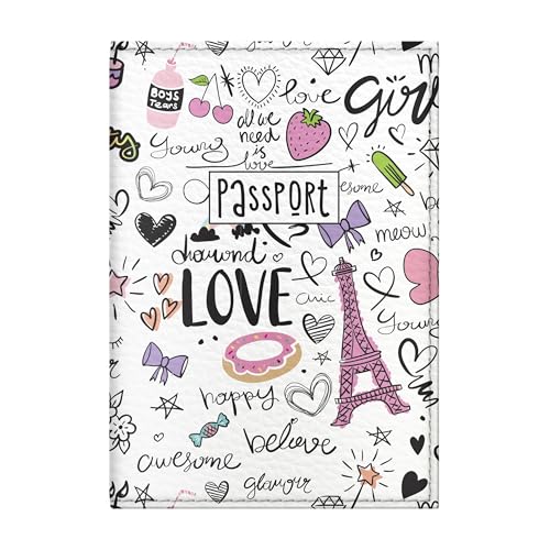 Süße Reisepasshülle | Reisepass für Kinder, Damen und Herren von Quttie