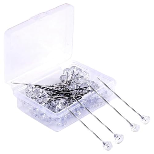 Quystetes 50 Stück Anstecknadeln, 5,1 cm, Blumen-Diamant-Strass-Brosche, gerade Nadel für Hochzeit, Braut, Haar-Accessoires Quystetes 50 Stück Anstecknadeln, 5,1 cm, Blumen-Diamant-Strass-Brosche, gerade Nadel für Hochzeit, Braut, Haar-Accessoires von Quystetes
