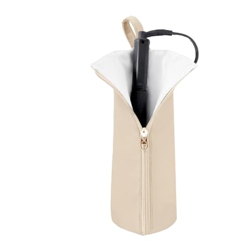 Quystetes Bügeleisenhalter und Matte, hitzebeständig, Reisetasche für Lockenstab und Glätteisen – Haarwerkzeug-Organizer für Zuhause, Beige Quystetes Bügeleisenhalter und Matte, hitzebeständig, Reisetasche für Lockenstab und Glätteisen – Haarwerkzeug-Organizer für Zuhause, Beige von Quystetes