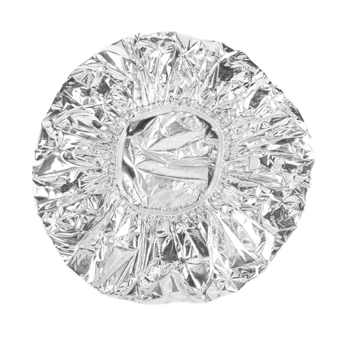 Quystetes Duschhaube, Wärmeisolierung, Aluminiumfolie, elastisch, Badekappe für Damen, Friseursalon, Badezimmer, Silber Quystetes Duschhaube, Wärmeisolierung, Aluminiumfolie, elastisch, Badekappe für Damen, Friseursalon, Badezimmer, Silber von Quystetes