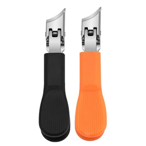 Quystetes Fingernagelknipser für Herren, Edelstahl, strapazierfähig, Zehennagelknipser, kein Spritzen, Nagelschneider, schräger langer Quystetes Fingernagelknipser für Herren, Edelstahl, strapazierfähig, Zehennagelknipser, kein Spritzen, Nagelschneider, schräger langer von Quystetes