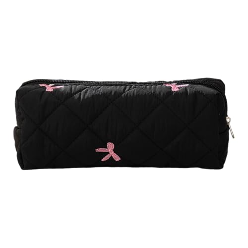 Quzente Federmäppchen mit Fliege, Stifteetui für Schüler, Reißverschluss-Tasche, Mittelschule, Schreibwarenbehälter für Radiergummi, Lineal, Marker, Schwarz , Refer to description, Uni Quzente Federmäppchen mit Fliege, Stifteetui für Schüler, Reißverschluss-Tasche, Mittelschule, Schreibwarenbehälter für Radiergummi, Lineal, Marker, Schwarz , Refer to description, Uni von Quzente
