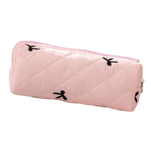 Quzente Federmäppchen mit Fliege, Stifteetui für Schüler, Reißverschluss-Tasche, Mittelschule, Schreibwarenbehälter für Radiergummi, Lineal, Marker, rose, Refer to description, Uni Quzente Federmäppchen mit Fliege, Stifteetui für Schüler, Reißverschluss-Tasche, Mittelschule, Schreibwarenbehälter für Radiergummi, Lineal, Marker, rose, Refer to description, Uni von Quzente