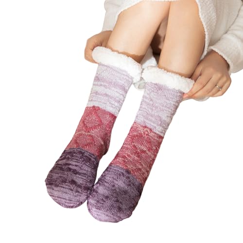 Rutschfeste Damensocken, Fuzzy-Bodensocken | Flauschige Socken für Damen - Fuzzy Gripper-Socken, bequeme Schlafsocken für Damen und Herren, Must-Haves nach der Geburt Quzente von Quzente