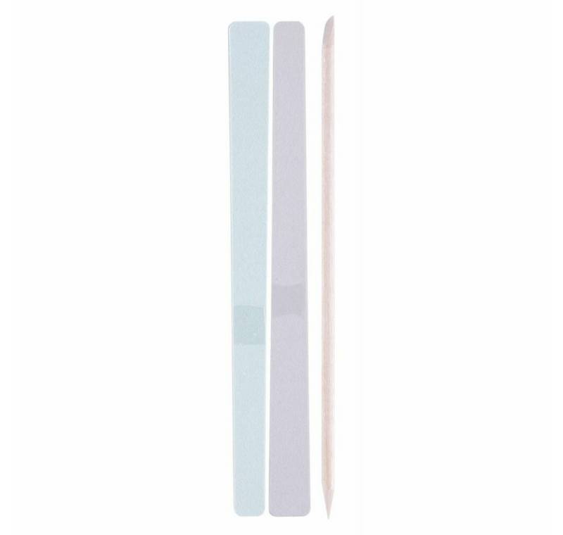 Qvs Polierfeile Nagelfeilen Nagelhaut Sticks Maniküre Pediküre 145mm Double Sided, Packung von Qvs