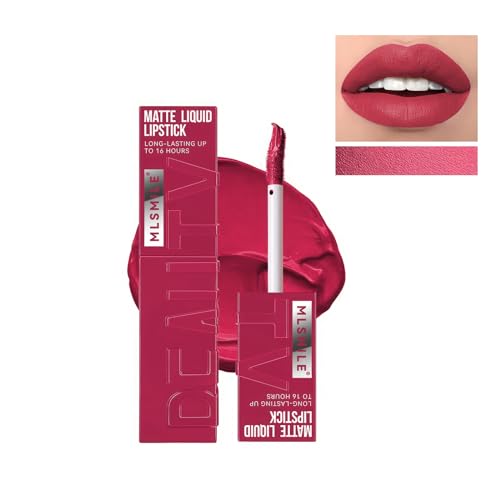 Qwesure Xixi Matte Flüssigkeit Lippenstift Wasserdicht Nicht klebrig Samt Lip Gloss Langanhaltende Nicht-Verschmieren Lip Glaze (4a) von Qwesure Xixi