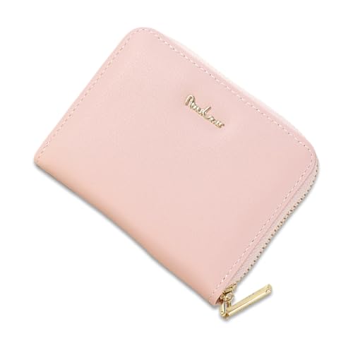 Qwrqwr 1pcs Portemonnaie Klein Waterproof Durable Expandable Geldbeutel Damen for Women Perfect for Daily Use Travel Shopping and Special Occasions Geldbörse Damen Klein (Light Pink) von Qwrqwr