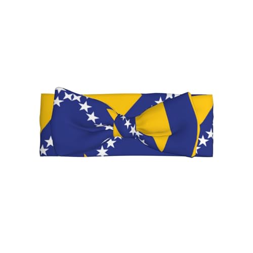 Die Flagge von Bosnien und Herzegowina Allover-bedrucktes Babyschleifen-Stirnband passt zu jedem Outfit für Babys, Kleinkinder und Kinder Die Flagge von Bosnien und Herzegowina Allover-bedrucktes Babyschleifen-Stirnband passt zu jedem Outfit für Babys, Kleinkinder und Kinder von Qwvbn