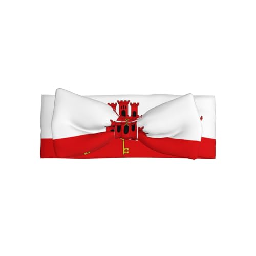 Die Flagge von Gibraltar ist komplett bedruckt mit Babyschleife passt zu jedem Outfit für Babys, Kleinkinder und Kinder Die Flagge von Gibraltar ist komplett bedruckt mit Babyschleife passt zu jedem Outfit für Babys, Kleinkinder und Kinder von Qwvbn