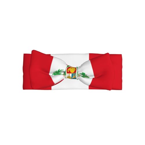 Die Flagge von Peru ist komplett bedruckt mit Babyschleife passt zu jedem Outfit für Babys, Kleinkinder und Kinder Die Flagge von Peru ist komplett bedruckt mit Babyschleife passt zu jedem Outfit für Babys, Kleinkinder und Kinder von Qwvbn