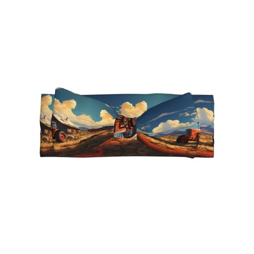 Farm Red Traktor Allover bedrucktes Baby-Haarband mit Schleife passt zu jedem Outfit für Babys, Kleinkinder und Kinder von Qwvbn