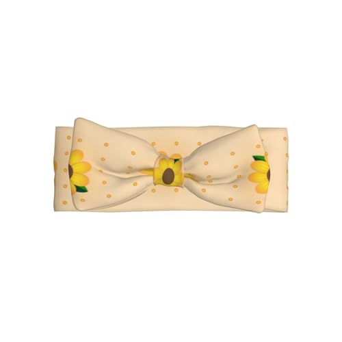 Goldene Sonnenblumen-Allover-bedruckte Babyschleife Stirnband passt zu jedem Outfit für Babys, Kleinkinder und Kinder Goldene Sonnenblumen-Allover-bedruckte Babyschleife Stirnband passt zu jedem Outfit für Babys, Kleinkinder und Kinder von Qwvbn