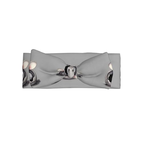 Graues Ratten-Stirnband mit Allover-Druck, passt zu jedem Outfit für Babys, Kleinkinder und Kinder Graues Ratten-Stirnband mit Allover-Druck, passt zu jedem Outfit für Babys, Kleinkinder und Kinder von Qwvbn