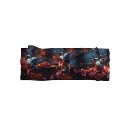 Kolibri-Allover-bedrucktes Babyschleifen-Stirnband passt zu jedem Outfit für Babys, Kleinkinder und Kinder von Qwvbn