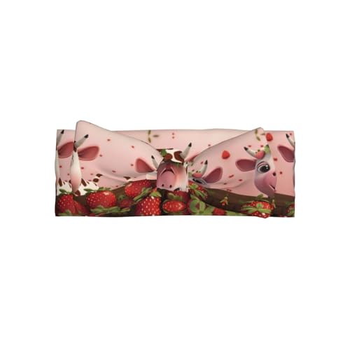Kuh- und Erdbeeren-Haarband, bedruckt mit Baby-Schleife, passt zu jedem Outfit für Babys, Kleinkinder und Kinder Kuh- und Erdbeeren-Haarband, bedruckt mit Baby-Schleife, passt zu jedem Outfit für Babys, Kleinkinder und Kinder von Qwvbn