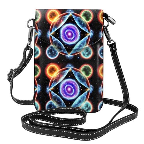 Qwvbn Cosmic Stars Leder-Crossbody-Tasche, weich und wasserdicht, kann als Geldbörse verwendet werden, mit abnehmbarem Schultergurt. Qwvbn Cosmic Stars Leder-Crossbody-Tasche, weich und wasserdicht, kann als Geldbörse verwendet werden, mit abnehmbarem Schultergurt. von Qwvbn