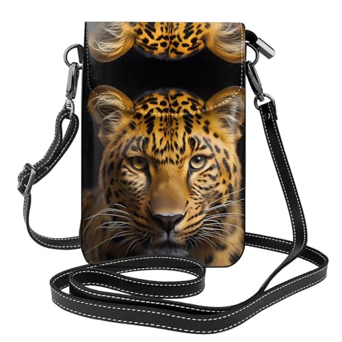 Qwvbn Die Umhängetasche aus Leder mit tiefäugigem Leopardenmuster ist weich und wasserdicht, kann als Geldbörse verwendet werden, mit einem abnehmbaren Schultergurt. Qwvbn Die Umhängetasche aus Leder mit tiefäugigem Leopardenmuster ist weich und wasserdicht, kann als Geldbörse verwendet werden, mit einem abnehmbaren Schultergurt. von Qwvbn