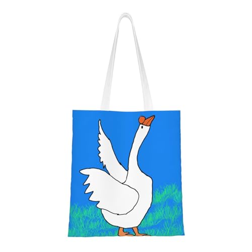 Qwvbn Die weißen Goose Spread Its Wings Canvas-Tragetaschen sind wiederverwendbar und geeignet zum Einkaufen, zur Schule, zur Arbeit usw. Qwvbn Die weißen Goose Spread Its Wings Canvas-Tragetaschen sind wiederverwendbar und geeignet zum Einkaufen, zur Schule, zur Arbeit usw. von Qwvbn