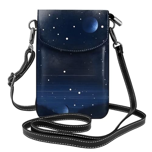 Qwvbn Dunkelblaue Nachtsicht-Leder-Crossbody-Tasche, weich und wasserdicht, kann als Geldbörse verwendet werden, mit abnehmbarem Schultergurt. Qwvbn Dunkelblaue Nachtsicht-Leder-Crossbody-Tasche, weich und wasserdicht, kann als Geldbörse verwendet werden, mit abnehmbarem Schultergurt. von Qwvbn
