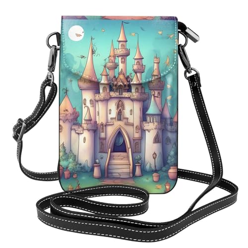 Qwvbn Klassische Umhängetasche aus Leder, weich und wasserdicht, kann als Geldbörse verwendet werden, mit abnehmbarem Schultergurt. von Qwvbn