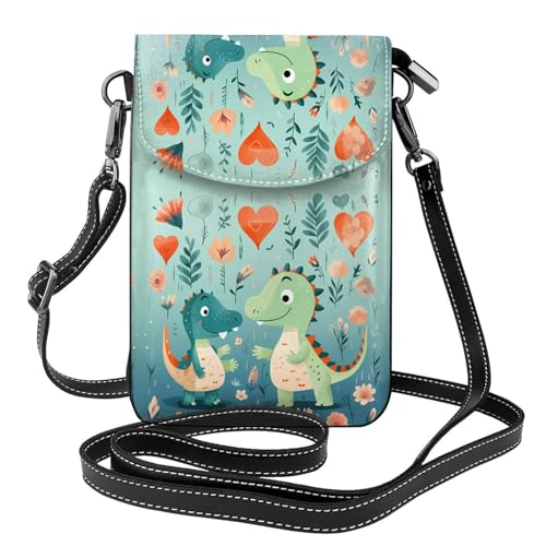 Qwvbn Schöne kleine Dinosaurier-Baby-Leder-Umhängetasche, weich und wasserdicht, kann als Geldbörse verwendet werden, mit abnehmbarem Schultergurt. Qwvbn Schöne kleine Dinosaurier-Baby-Leder-Umhängetasche, weich und wasserdicht, kann als Geldbörse verwendet werden, mit abnehmbarem Schultergurt. von Qwvbn