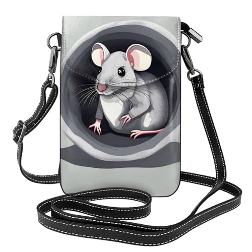 Qwvbn Umhängetasche aus Leder, mit Klappe, weich und wasserdicht, kann als Geldbörse verwendet werden, mit abnehmbarem Schultergurt. von Qwvbn