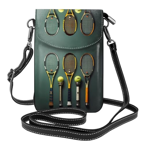 Qwvbn Umhängetasche aus Leder für Tennisbälle und Schläger, weich und wasserdicht, kann als Geldbörse verwendet werden, mit abnehmbarem Schultergurt. Qwvbn Umhängetasche aus Leder für Tennisbälle und Schläger, weich und wasserdicht, kann als Geldbörse verwendet werden, mit abnehmbarem Schultergurt. von Qwvbn